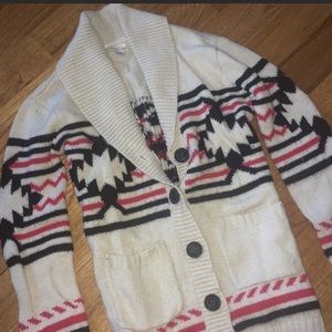 Aztec design cardigan